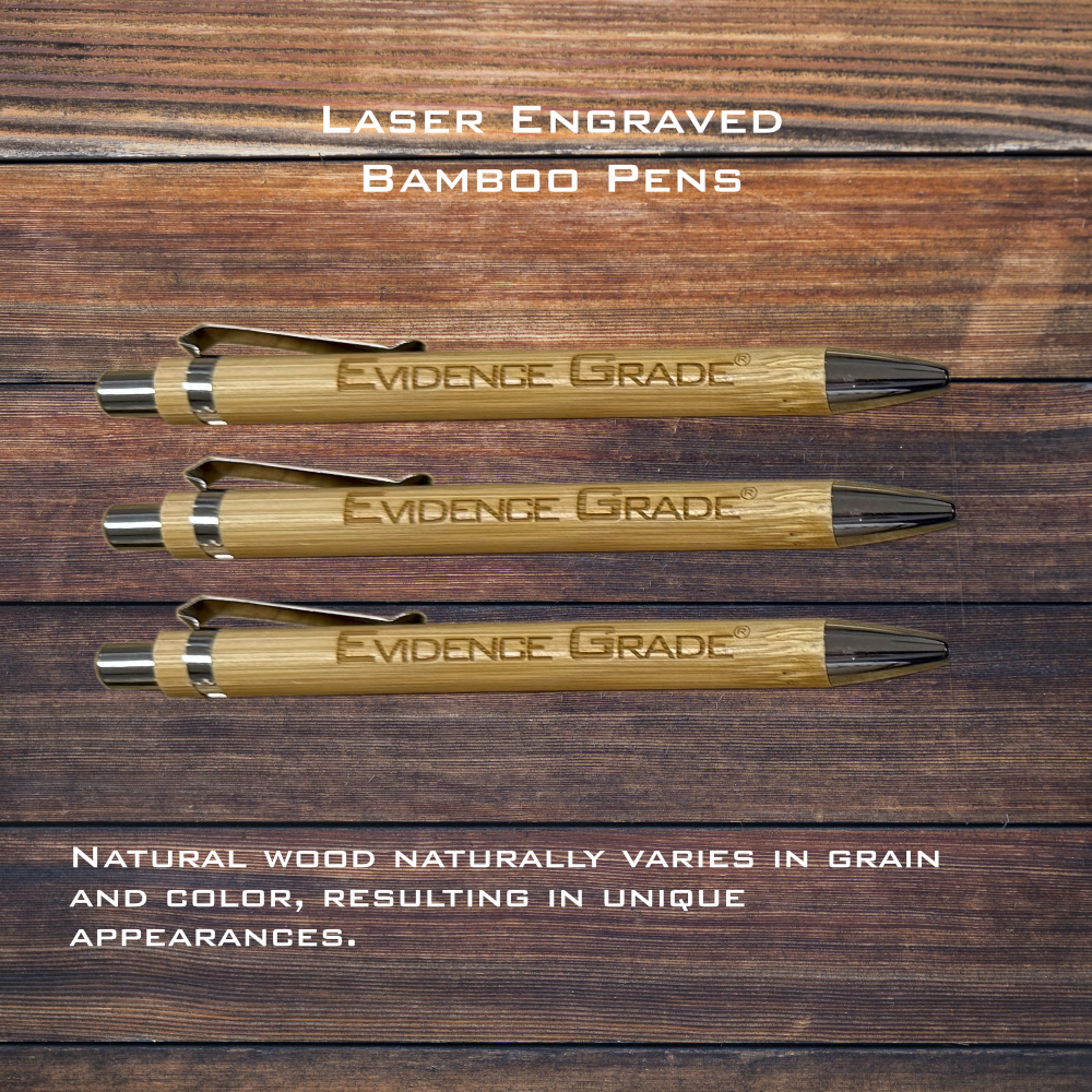 Laser Engraved Bamboo Pens Laser Engraved Bamboo Pens