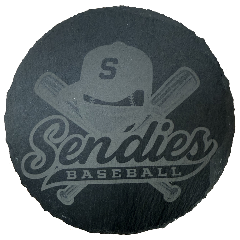 Laser Engraved Round Stone Coasters Laser Engraved Round Stone Coasters