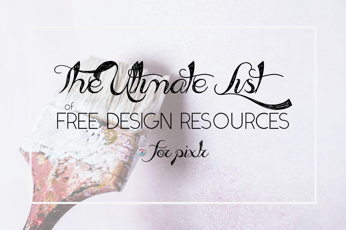 50 Free Design Resources For Pixlr